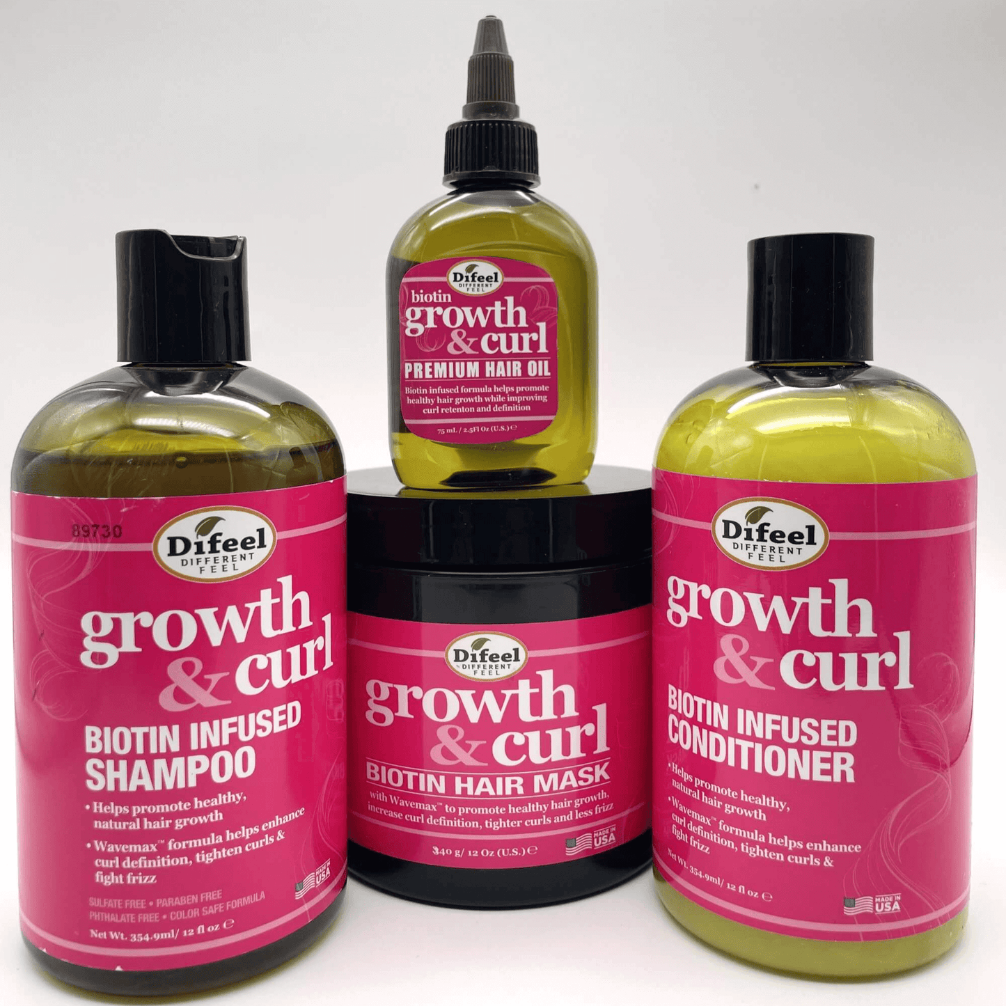 photo Difeel - Growth And Curl Biotin Hair Mask 340 ml collection