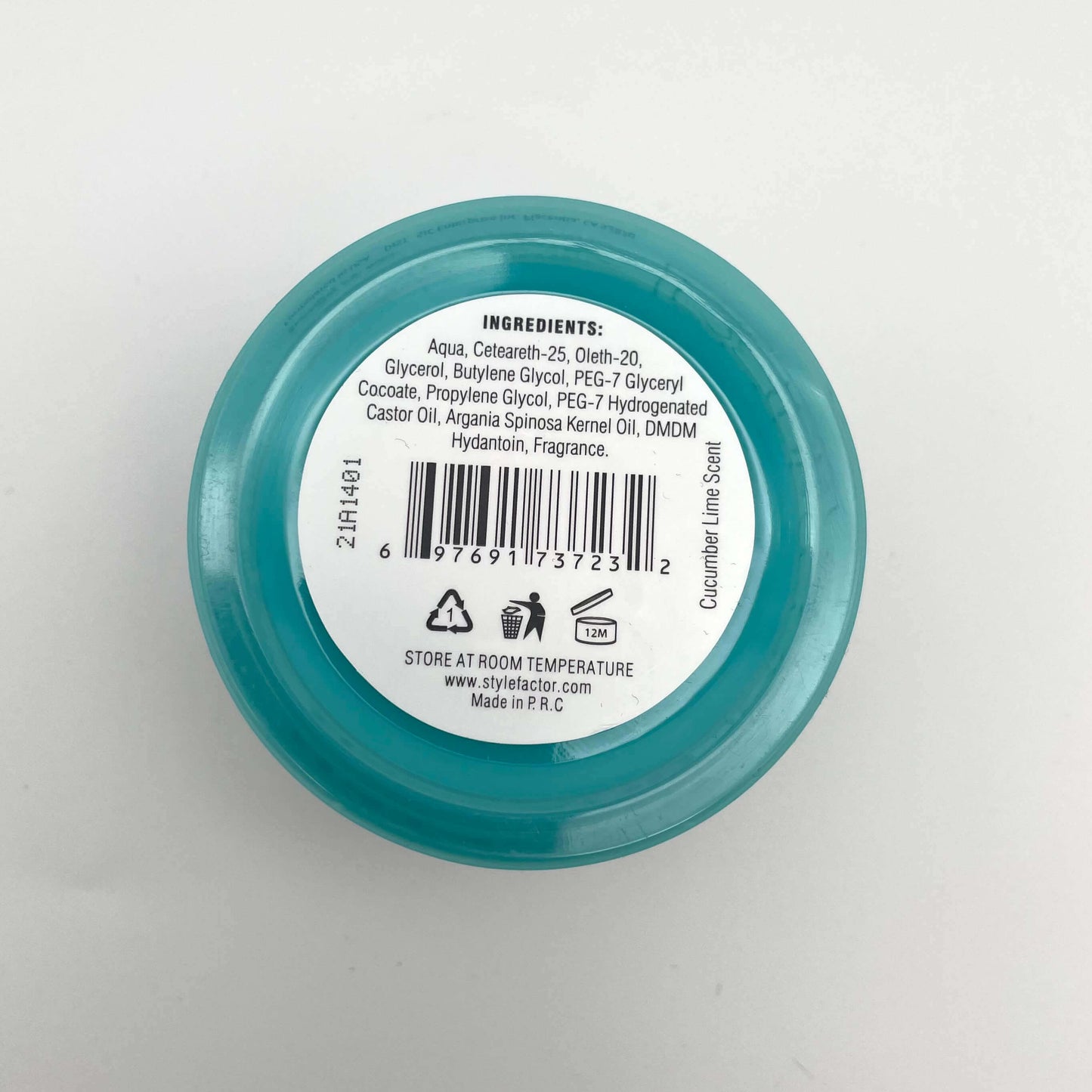 Style Factor - Edge Booster - Cucumber Lime Scent Strong Hold Water Based Pomade 100 ml