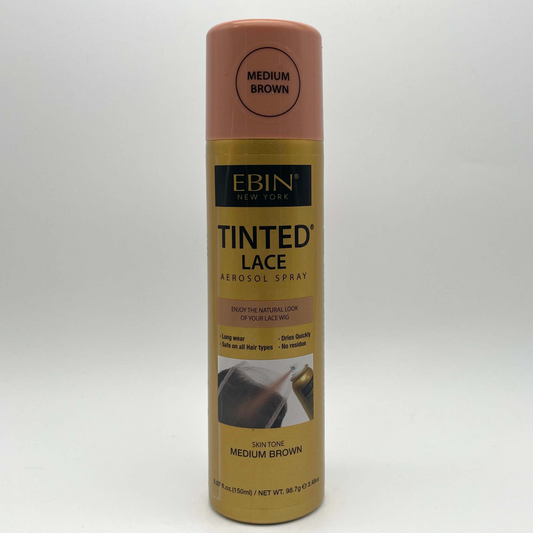 Ebin - New York Tinted Lace Aerosol Spray 150 ml Medium Brown