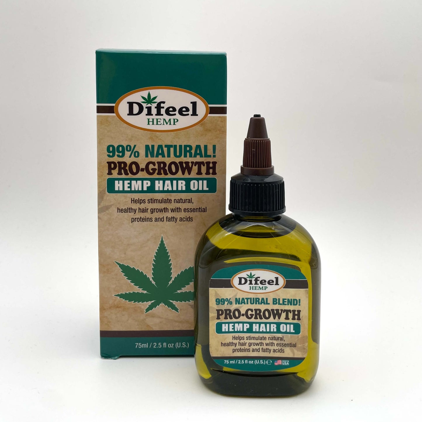 Difeel - 99 Percent Natural Pro Growth Hemp hair Oil 75 ml