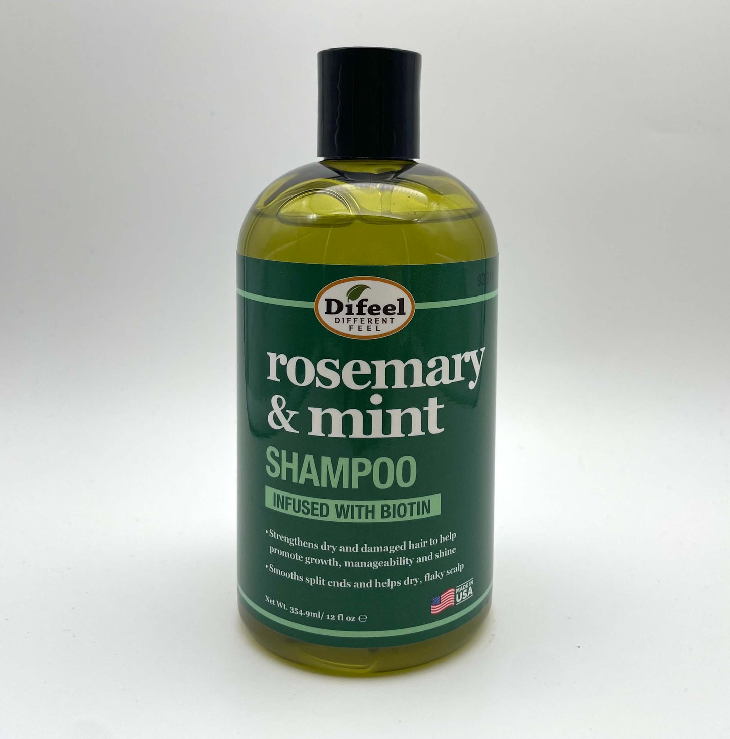 Difeel - Rosemary And Mint Shampoo Infused With Biotin 354.9 ml