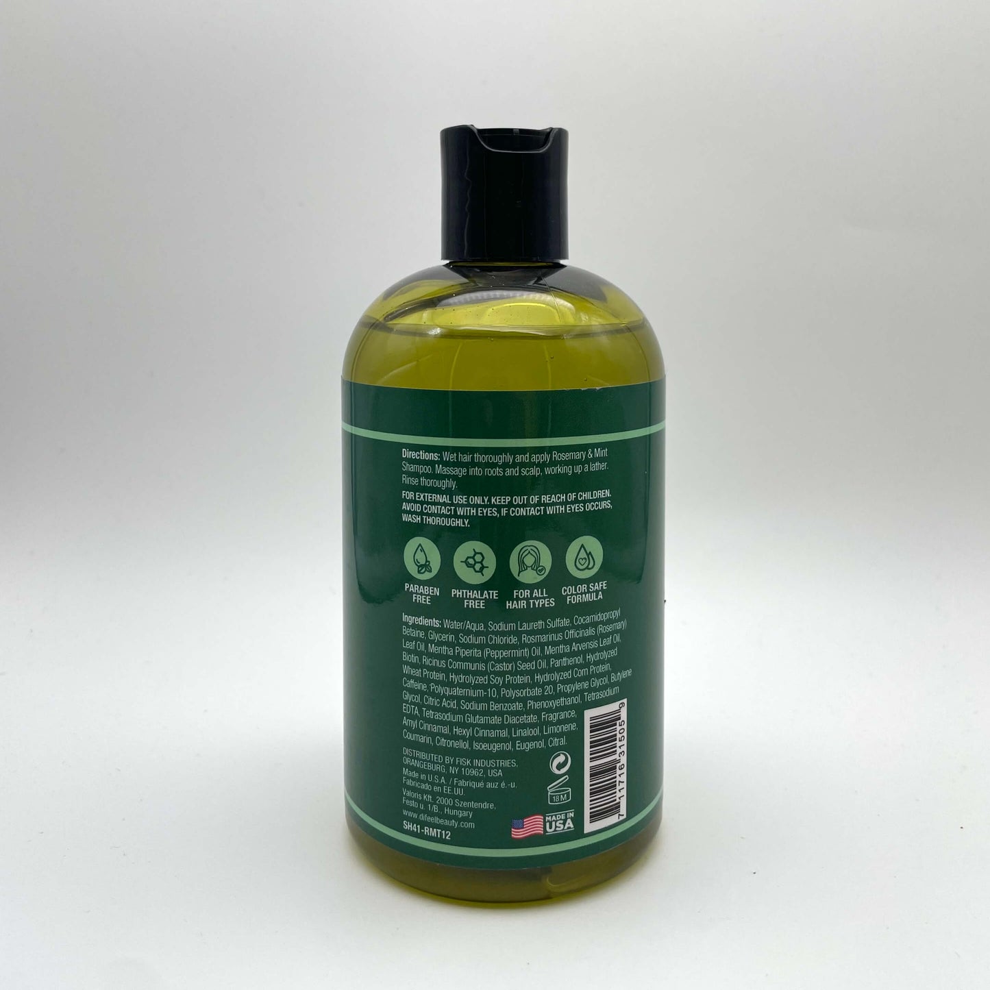 Difeel - Rosemary And Mint Shampoo Infused With Biotin 354.9 ml